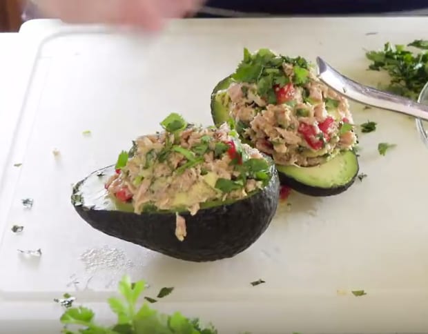 Tuna Stuffed Avocados