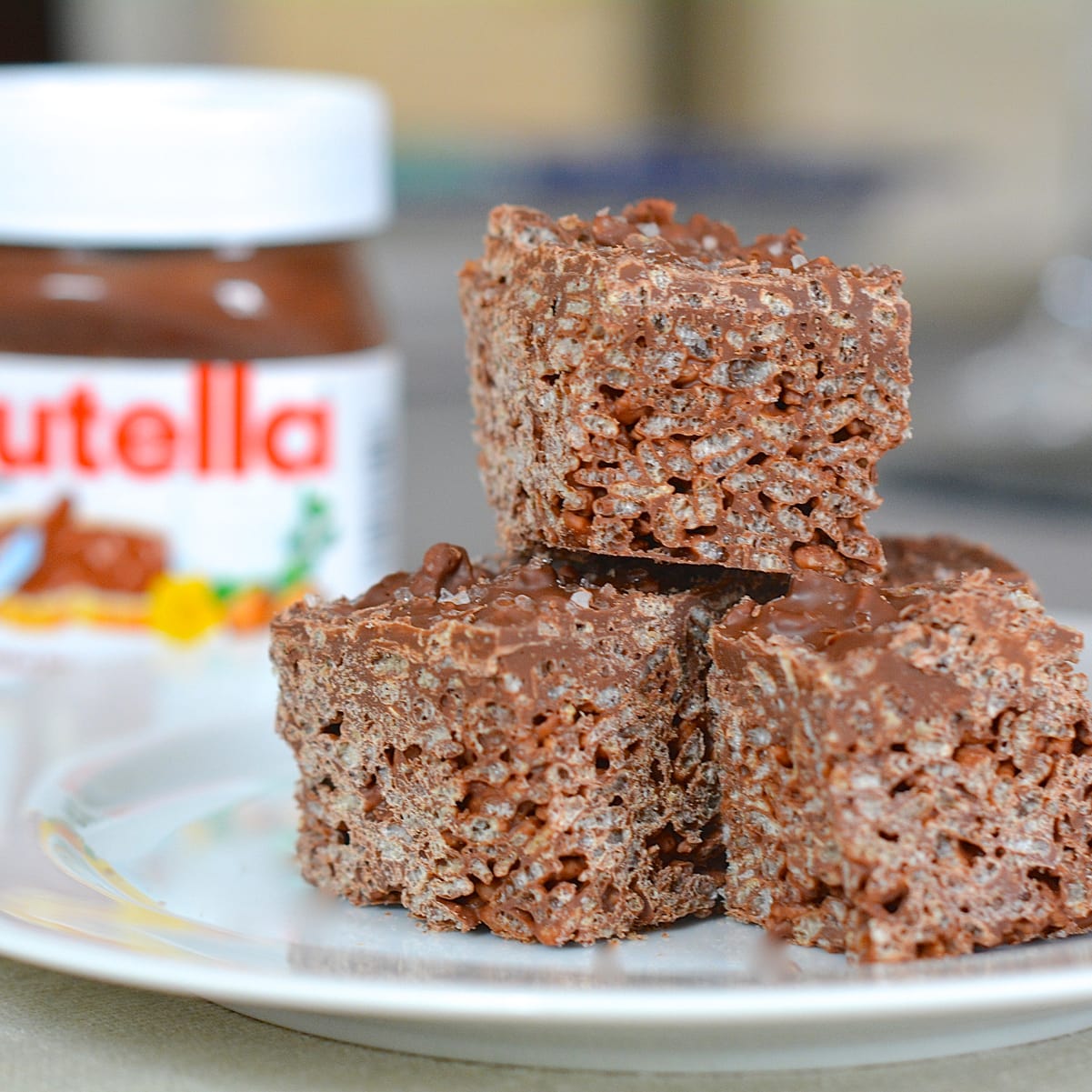 Salted Nutella Crunch Bars Recipe