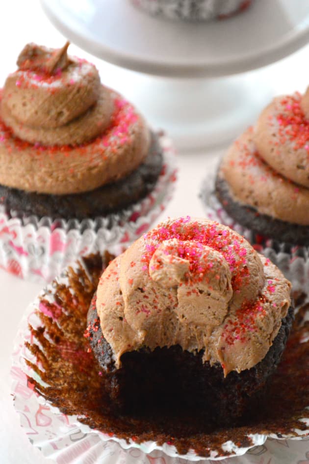 Gluten Free Chocolate Cupcakes for Two - Food Fanatic
