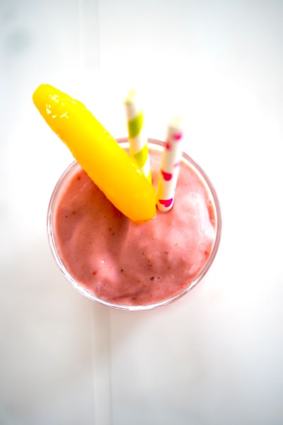 Raspberry Peach Cottage Cheese Smoothie Recipe Food Fanatic