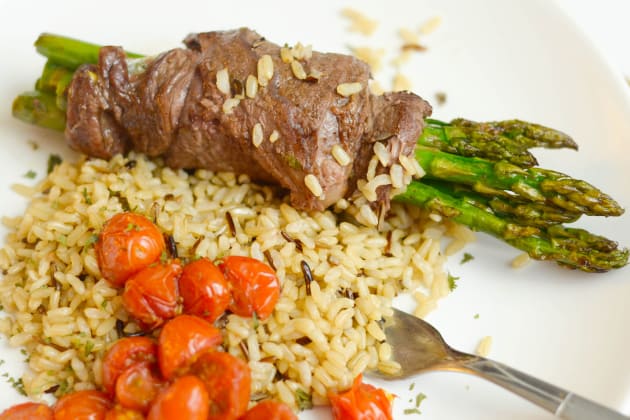 Steak Wrapped Asparagus Photo