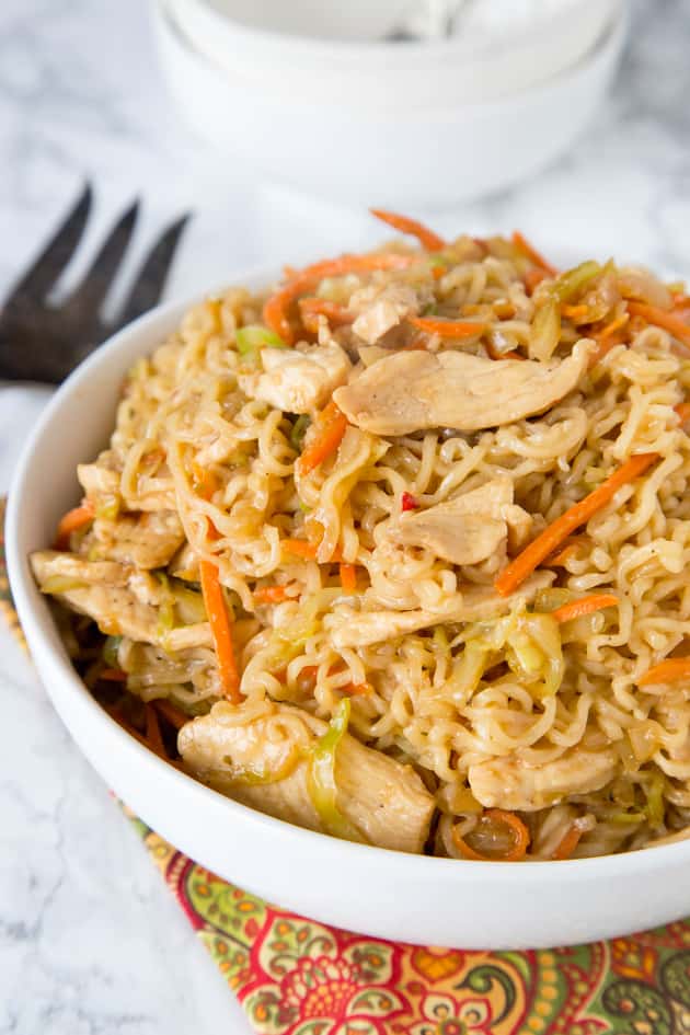 Chow Mein Noodles with Chicken - Food Fanatic