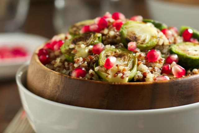 Roasted Brussels Sprouts Quinoa Salad