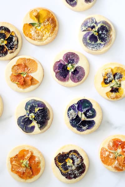 File 4 - Orange Cookies with Edible Flowers