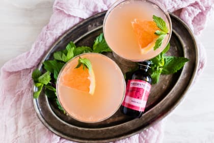 Grapefruit Campari Rose Water Cocktail