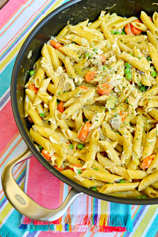 Chicken Pot Pie Pasta Food Fanatic