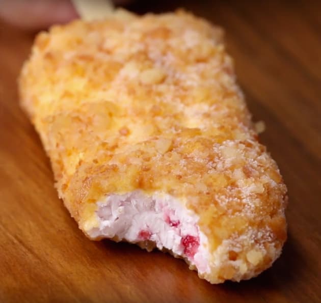 Fried Strawberry Shortcake Pops