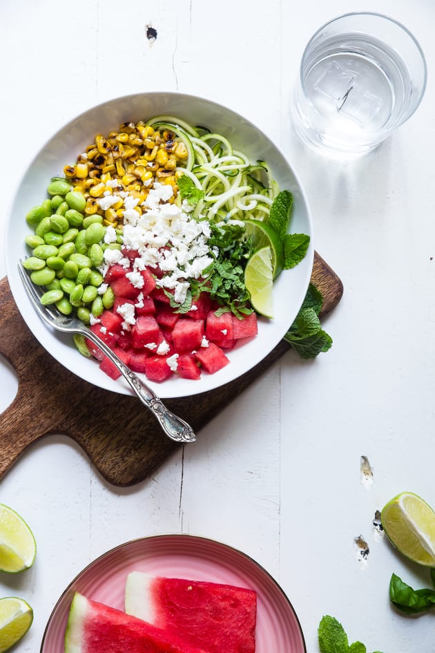 Summer Maple Lime Watermelon Zoodle Bowl Image