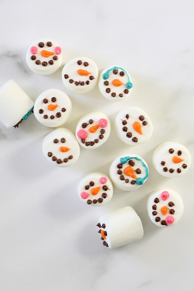 Bought some snowman marshmallows from Williams Sonoma and two of