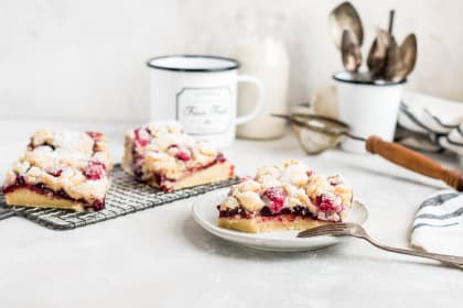 Raspberry Lemon Cookie Bars Recipe