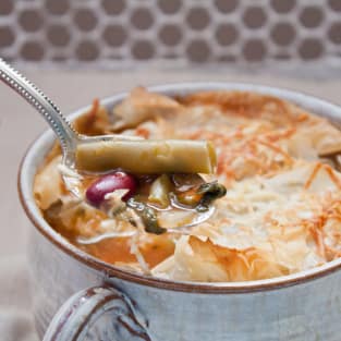 Vegetable pot pie photo