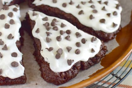 Frosted Chocolate Banana Scones