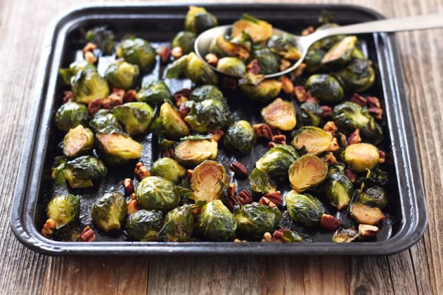 Maple Roasted Brussels Sprouts with Sriracha Photo