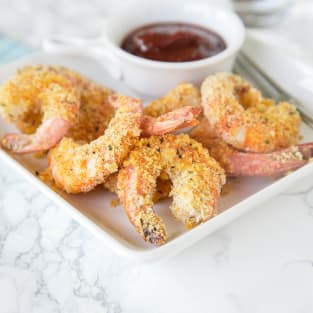Oven fried shrimp photo