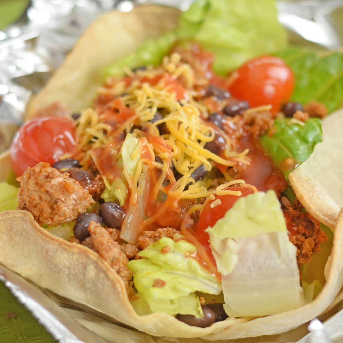 Taco Salad Cups Recipe - Food Fanatic