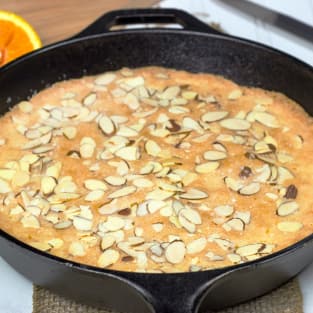 Almond skillet cake photo