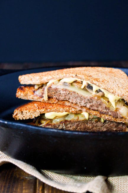 Mushroom and Swiss Patty Melts: Grilled Sandwiches for Two - Food Fanatic