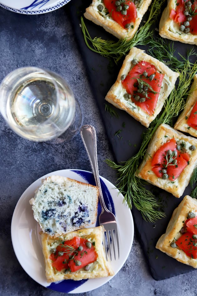 Smoked Salmon Avocado Cream Cheese Pastries Image