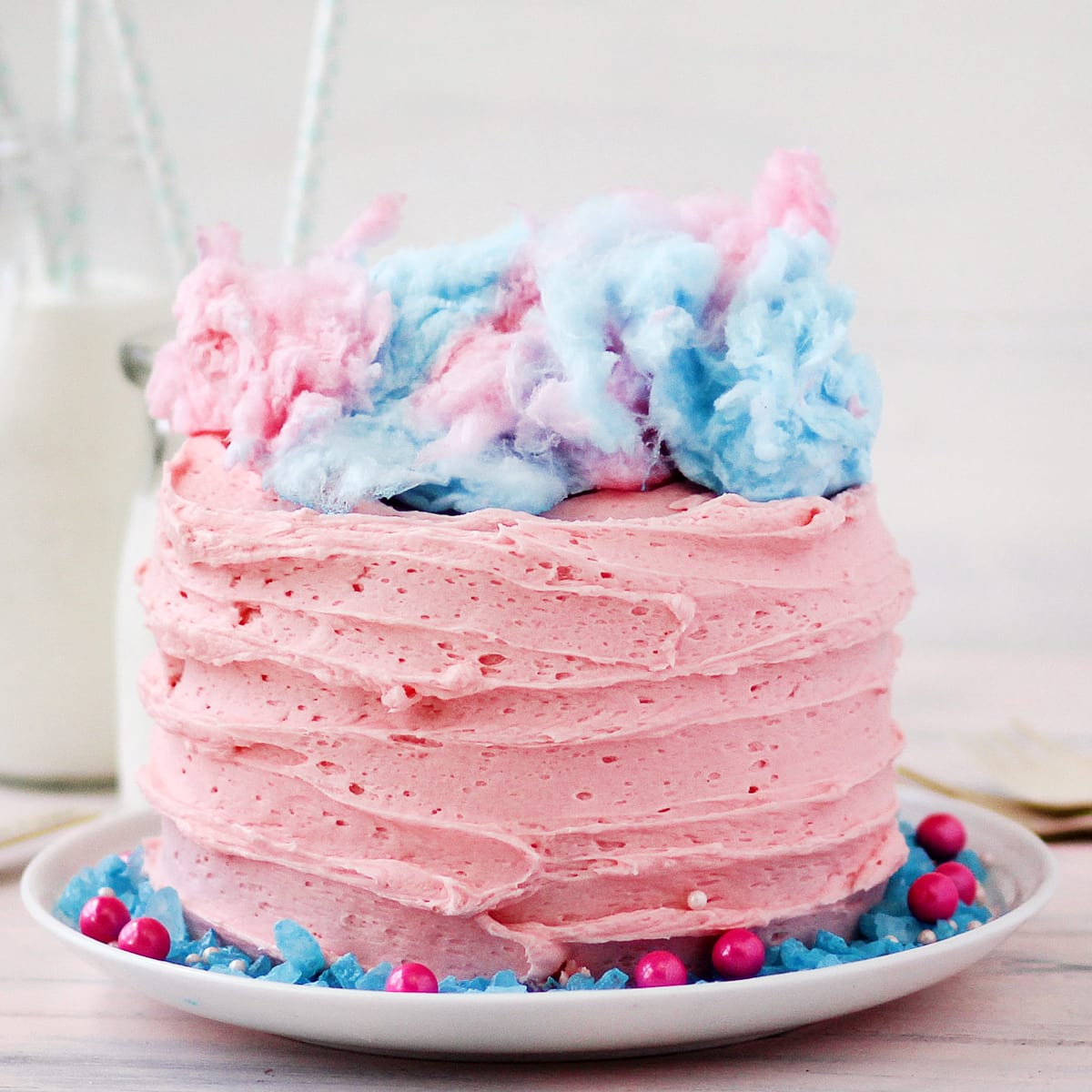 Cotton Candy Layer Cake Recipe Food Fanatic