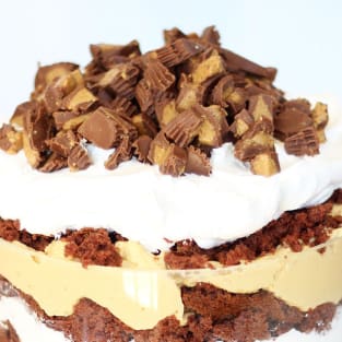 Peanut butter cup trifle photo