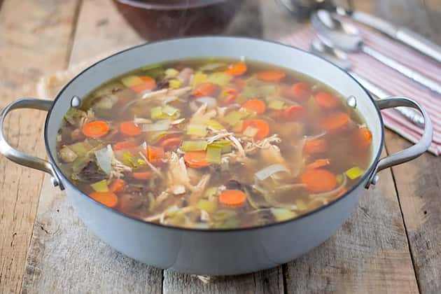 Cock-A-Leekie Soup - Food Fanatic