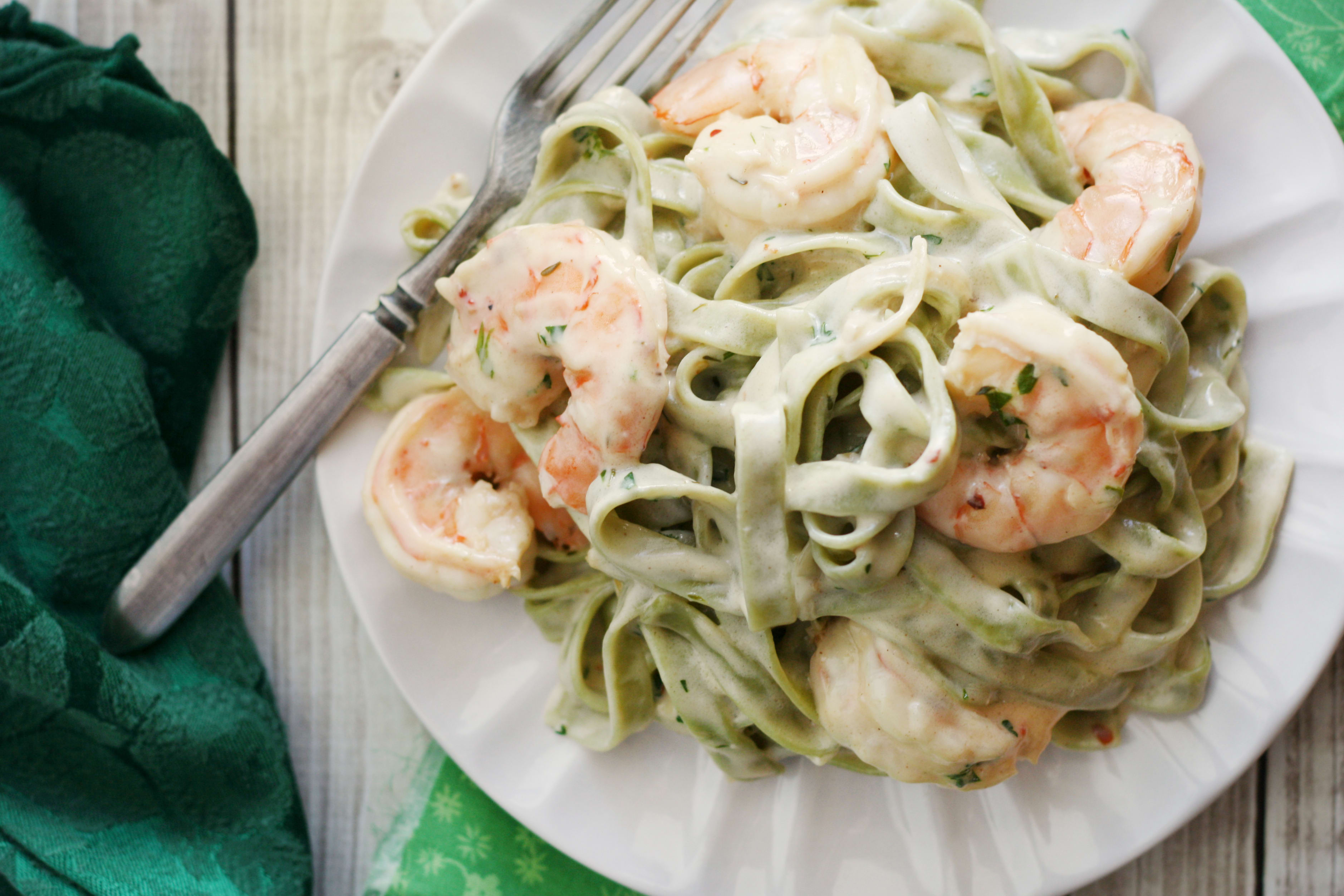 Creamy Shrimp Pasta Recipe - Food Fanatic