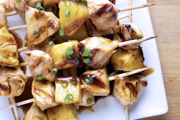 Teriyaki chicken kabobs with pineapple sale