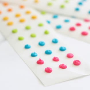 Homemade candy buttons photo