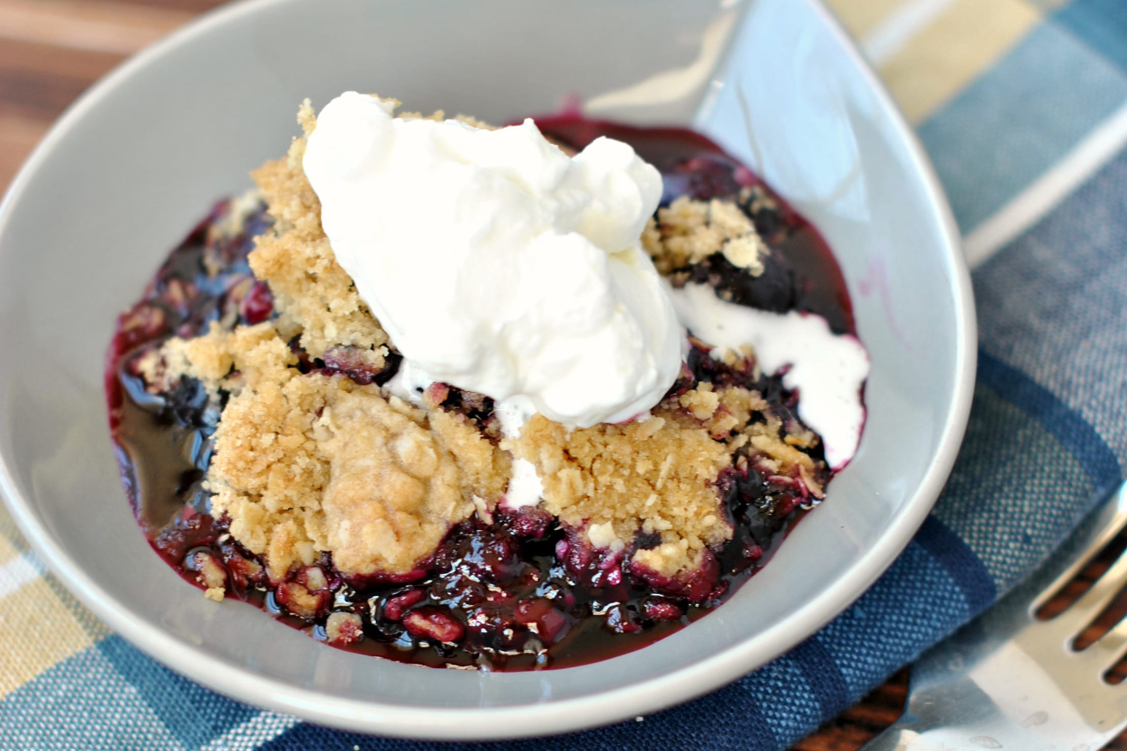 Blueberry Crisp Recipe - Food Fanatic