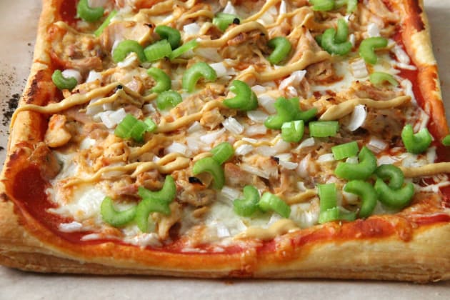Puff Pastry Honey Mustard Chicken Pizza Photo