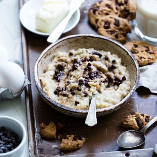 Cookie dough protein oatmeal photo
