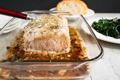 Roasted Pork Loin with Rosemary and Garlic