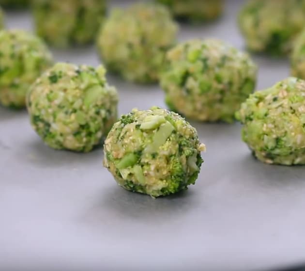 Making Broccoli Cheese Balls