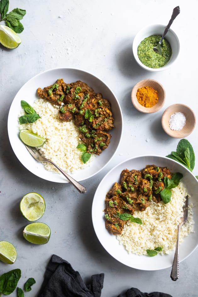 Indian Spiced Chicken with Cashew Cilantro Pesto Recipe - Food Fanatic