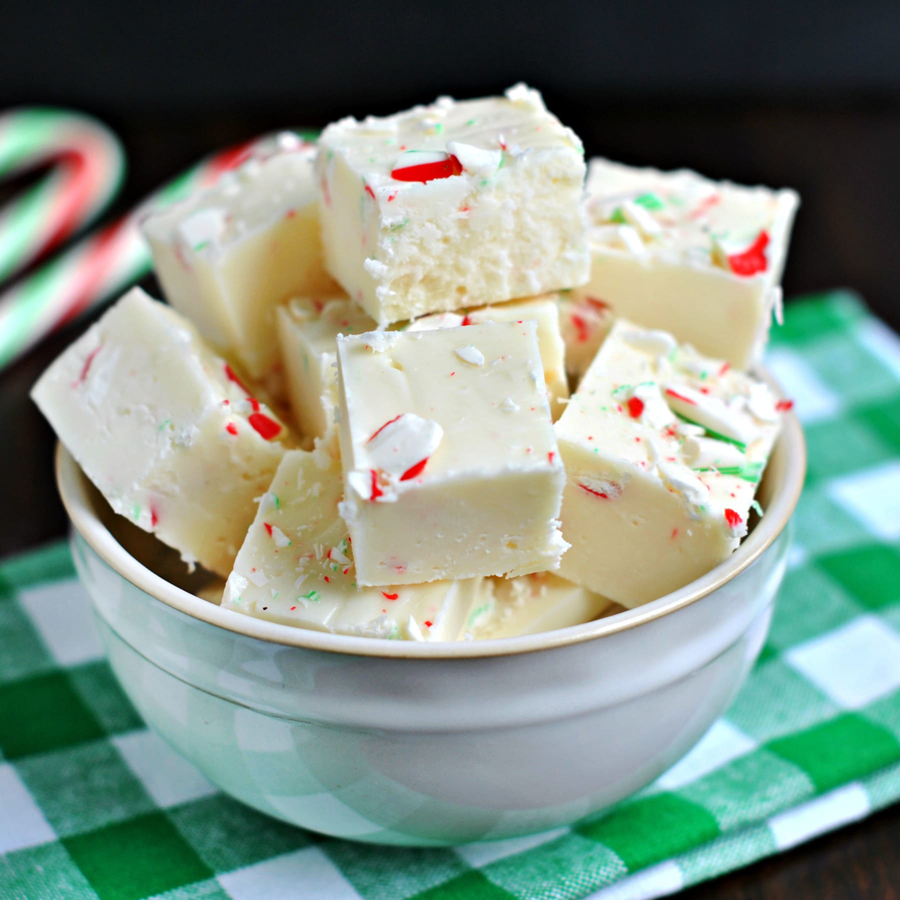 Candy Cane Fudge Recipe  Easy No Bake Christmas Dessert