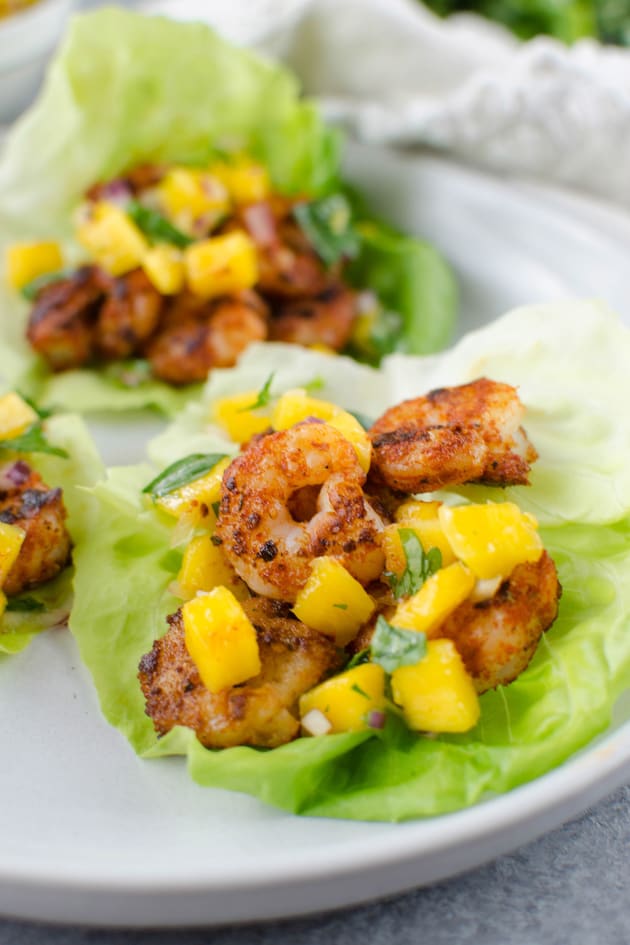Paleo Blackened Shrimp Lettuce Wraps Picture