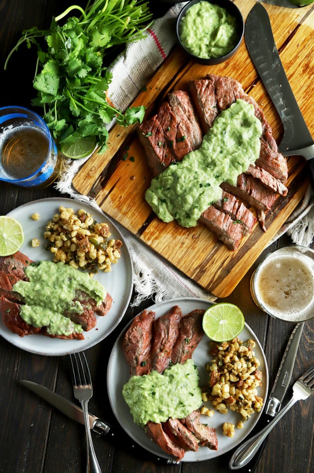 Chipotle Flank Steak with Avocado Salsa Recipe - Food Fanatic