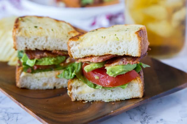 Garlic Bread Blt Recipe Food Fanatic