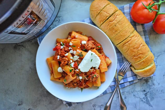 Instant Pot Sausage & Rigatoni with Goat Cheese Pic