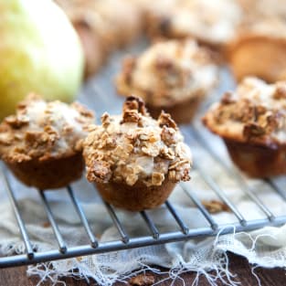 Spiced pear mini muffins photo