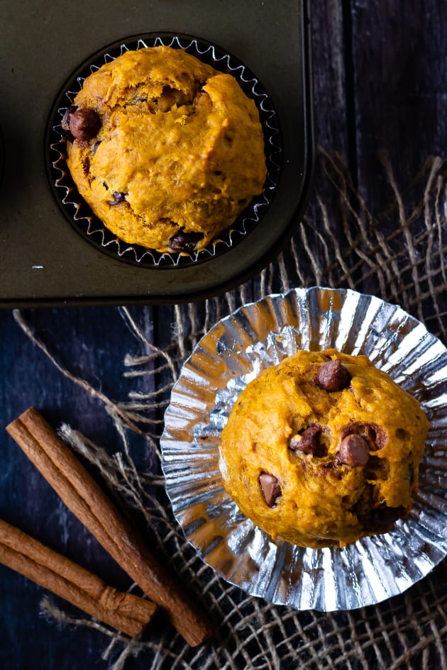 Chocolate Chip Pumpkin Muffins Image