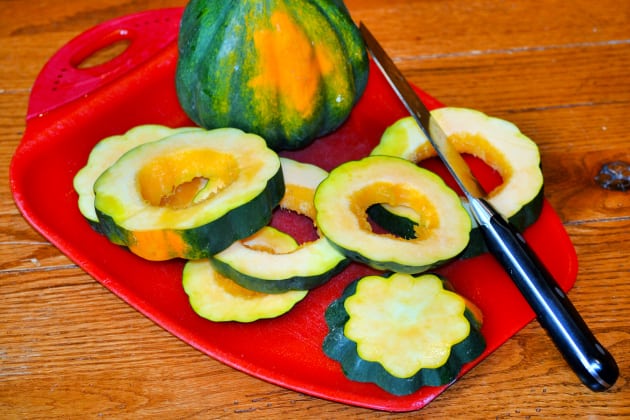 Roasted Acorn Squash with Cranberry Sauce Image