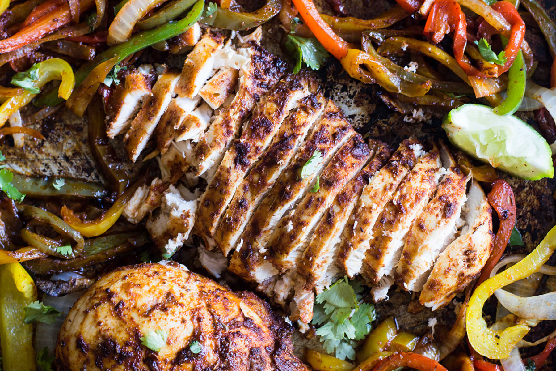 Marinated Sheet Pan Chicken Fajitas