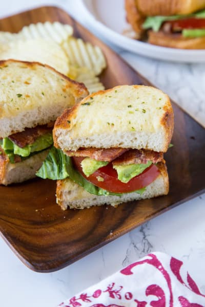 Garlic Bread Blt Recipe Food Fanatic