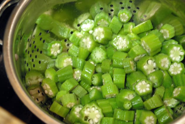 Freezing Okra Pic