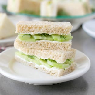 English tea sandwiches photo