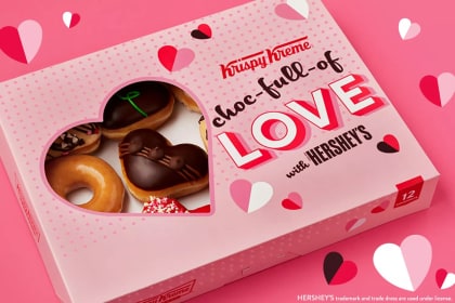 Krispy Kreme Brings Back Heart Shaped Doughnuts for Valentine’s Day