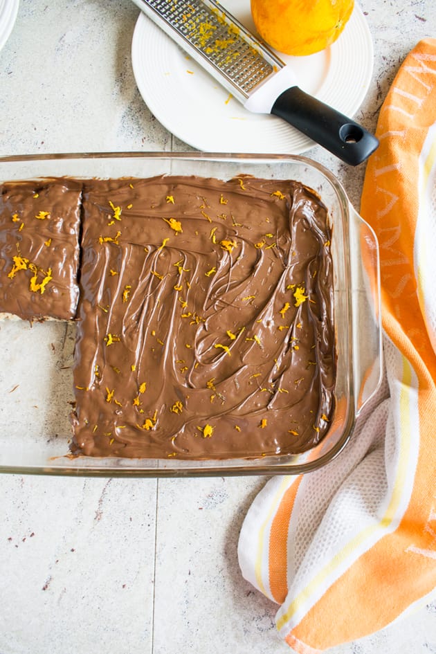 Nutella Rice Krispie Treats with Orange Image