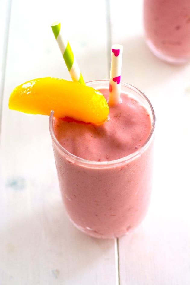 Raspberry Peach Cottage Cheese Smoothie Recipe Food Fanatic