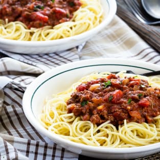 Homemade spaghetti sauce photo